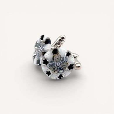 DORA | Gemelli da polso con Murrina | Vetro Murano | Murano Store