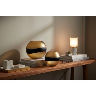 WATAMU | Amber Satin Glass Vase | Murano Store