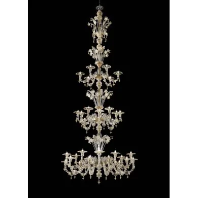 ABU DHABI - Lustre de cristal GOLD sumptuoso