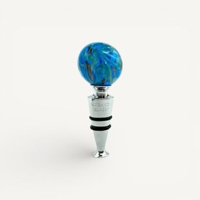 SFERA | Bouchon de bouteille vert avec aventurine | Murano-Store