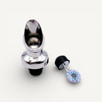 LIDO | Versatore per vino con Murrina Azzurra | Murano-Store