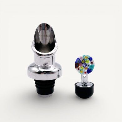LIDO | Versatore per vino con Murrina multicolore | Murano-Store