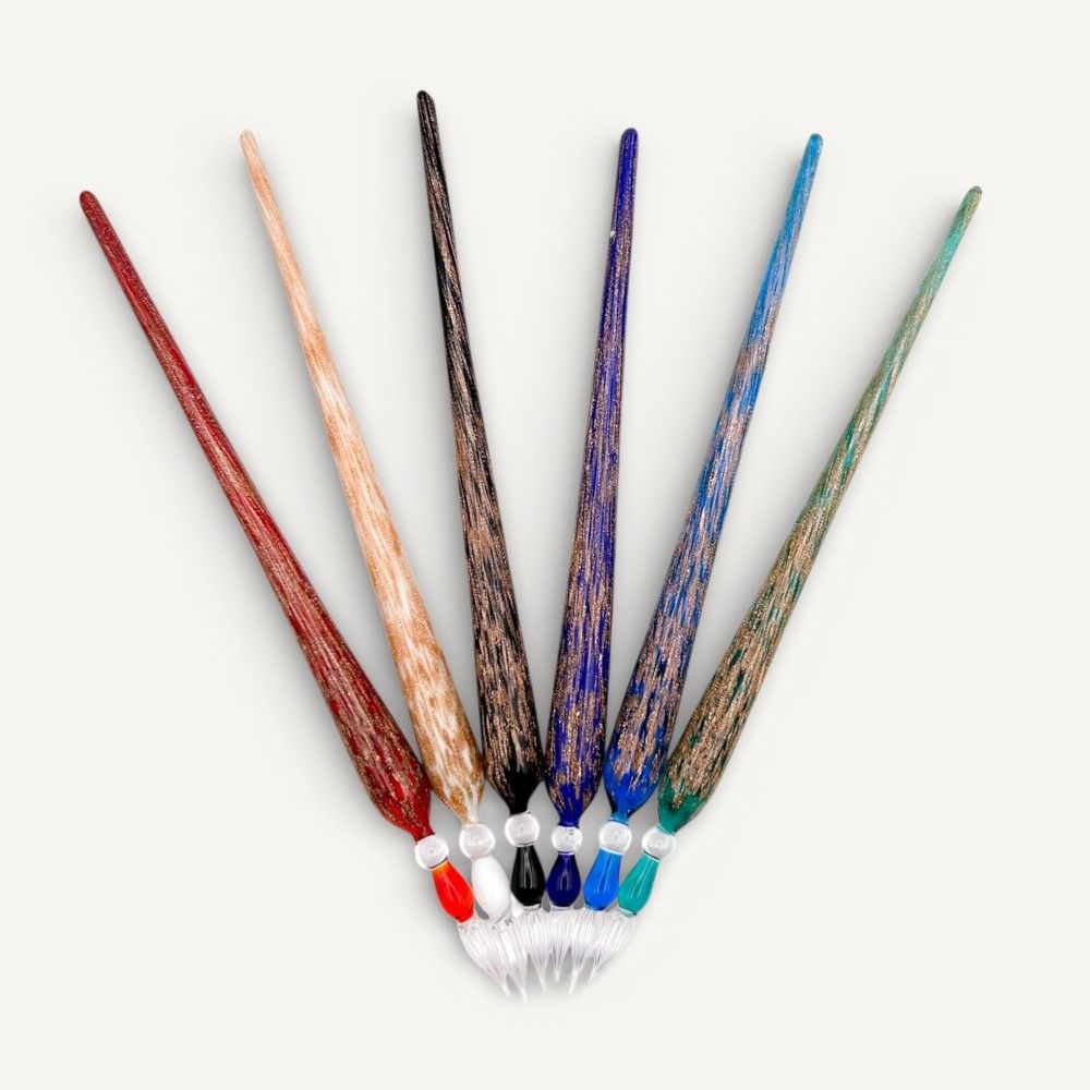 PETRARCA | Murano glass pens with aventurine | Murano-Store