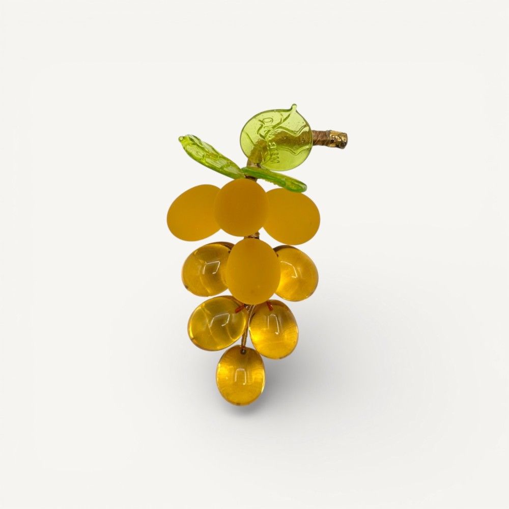 VINE | Grape 9 Grapes | Satin Amber | Murano-Store