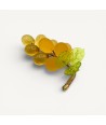 VIGNA | Grappe de raisin 9 raisins | Ambre satiné | Murano-Store