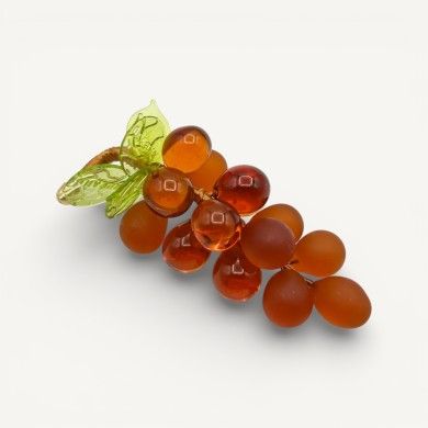 VIGNA | Grappolo d'uva 14 Chicchi | TOPAZIO satinato | Murano Store