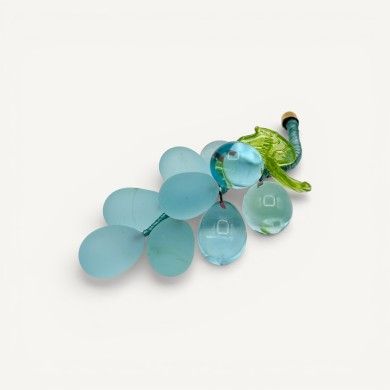VIGNA | Racimo de uvas 9 Uvas | Azul claro satinado | Murano-Store