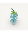 VIGNA | Grappe de raisin 9 raisins | Bleu clair satiné | Murano-Store