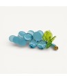 VIGNA | Weintraube aus hellblauem Milchglas | Murano Store