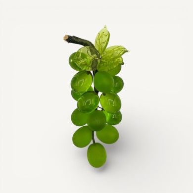 VIGNA | Grappolo d'uva 14 Chicchi | Verde Erba Satinato | Murano Store