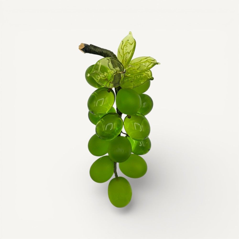 VIGNA | Grappolo d'uva 14 Chicchi | Verde Erba Satinato | Murano Store