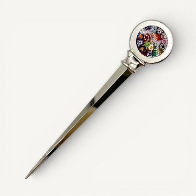 CAPO HORN, Cortador de papel com Murrina Multicolorida | Murano Store