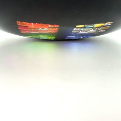 PITAGORA | Black Centerpiece with Mosaic and Gold Leaf | Murano Store