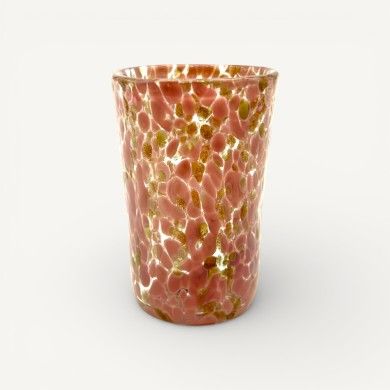 FANTASY | Verres à liqueur | rose antique et or | Murano Store
