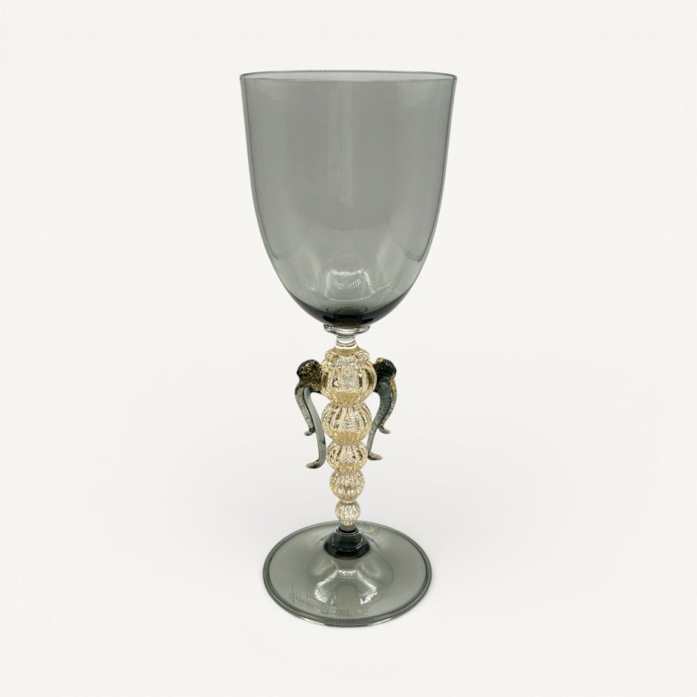 SOSPIRI - Coppa veneziana Grigio fumo | Murano Store