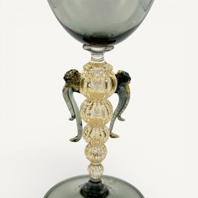 SOSPIRI - Smoke Gray Collectible Venetian cup | Murano Store
