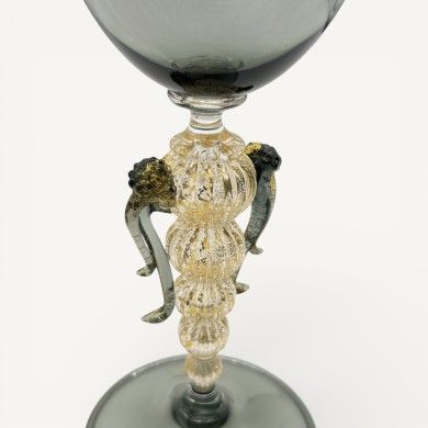 SOSPIRI - Smoke Gray Collectible Venetian cup | Murano Store