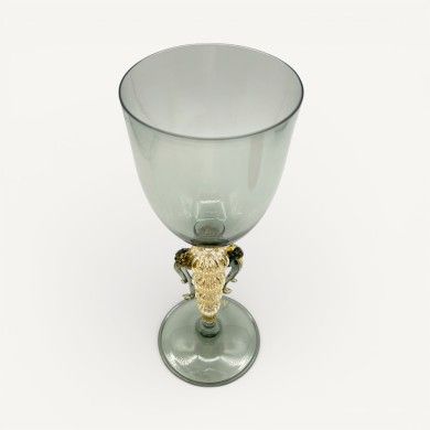 SOSPIRI - Smoke Gray Collectible Venetian cup | Murano Store