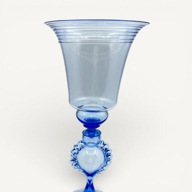 GRAN CANAL | Cálice colecionável azul claro | Tipetti | Murano-Store