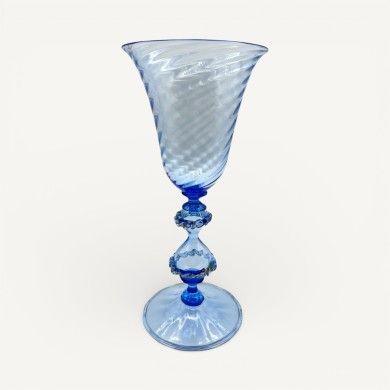 GRAN CANAL | Calice de collection Bleu clair | Tipetti | Murano-Store