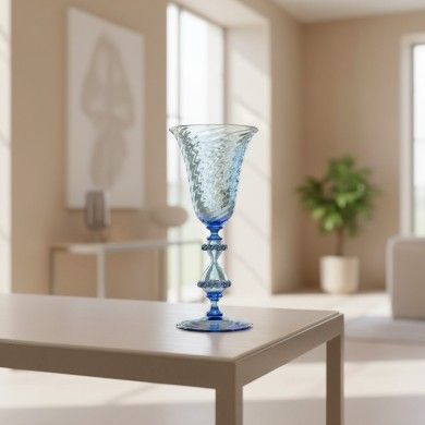 GRAN CANAL | Calice da collezione Azzurro | Tipetti | Murano-Store