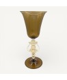 LAZZARO | Venetian Tipetti | Tobacco colored Goblet | Murano Store