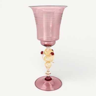CALVINO | Amethyst Collectible Chalice | Venetian Types | Murano Store