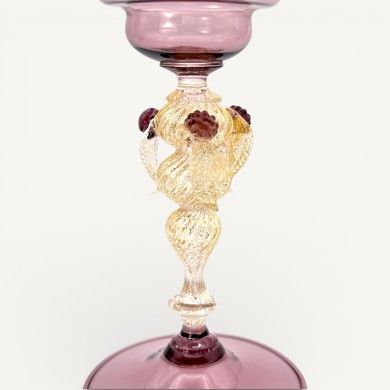 CALVINO | Calice da collezione Ametista | Tipetti Veneziani | Murano Store