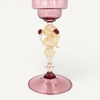 CALVINO | Cálice de coleção Ametista | Tipetti Veneziani | Murano Store