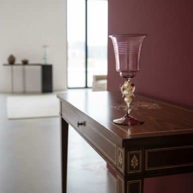 CALVINO | Amethyst Collectible Chalice | Venetian Types | Murano Store