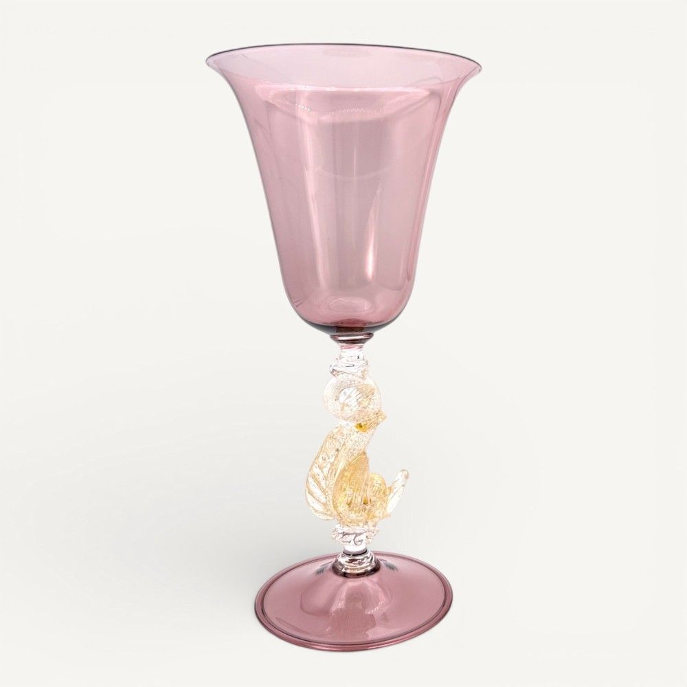 CALVINO | Amethyst Collectible Chalice | Venetian Types | Murano Store