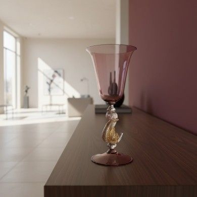 CALVINO | Amethyst Collectible Chalice | Venetian Types | Murano Store