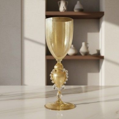 MURANO | Gold Collectible Goblet | Venetian Tipetti | Murano Store