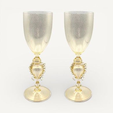 MURANO | Gold Collectible Goblet | Venetian Tipetti | Murano Store