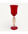 LEONARDO | Red Venetian tipetto with gold leaf | Murano Store