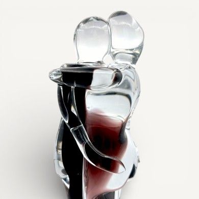 LOVE | Sculpture en verre 'Amoureux' s'embrassant | Murano-Store