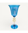 LEONARDO | Blue Venetian tipetto with gold leaf | Murano Store