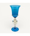 LEONARDO, blue and gold collector's chalice | Murano Store