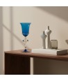 LEONARDO, calice de collection bleu et or | Murano Store