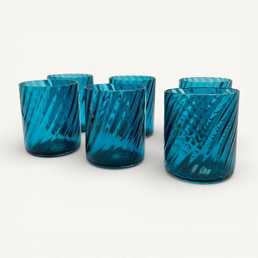 Overseas Blue Murano Glass Glasses "Torcello" | Murano-Store