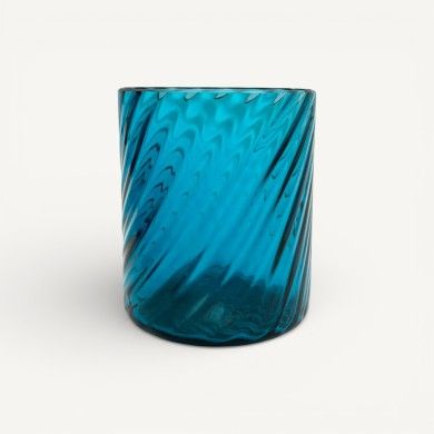 Bicchieri in vetro di Murano Blu Oltremare “Torcello” | Murano-Store