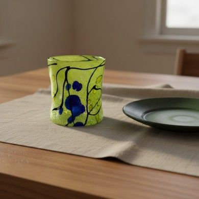 POLLOCK | Goti de Fornasa con Foglia Argento | Murano-Store