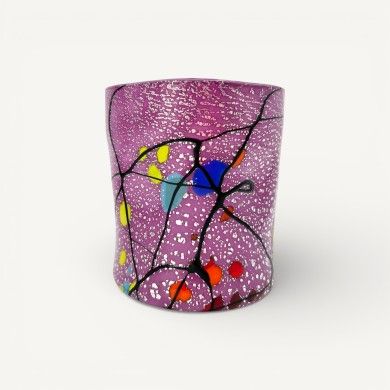 POLLOCK | Goti de Fornasa with Silver Leaf | Murano-Store