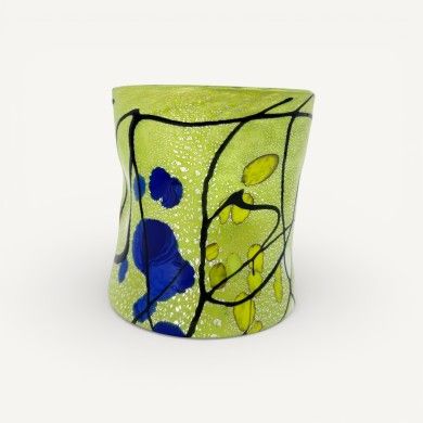 POLLOCK | Goti de Fornasa avec feuille d'argent | Murano-Store