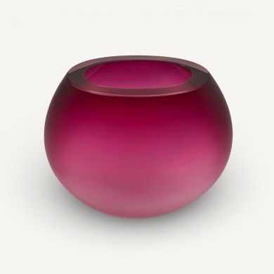 IVONNE | Satin Amethyst Vase | Murano-Store