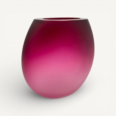 IVONNE | Jarrón Satinado Amatista | Murano-Store