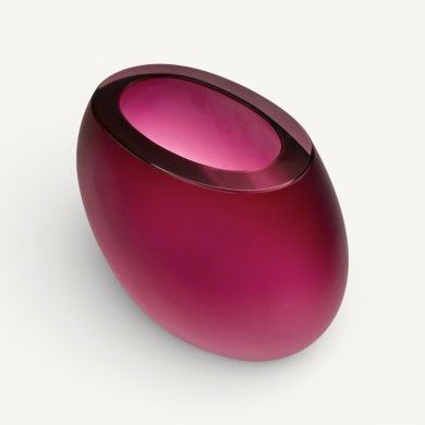 IVONNE | Satin Amethyst Vase | Murano-Store
