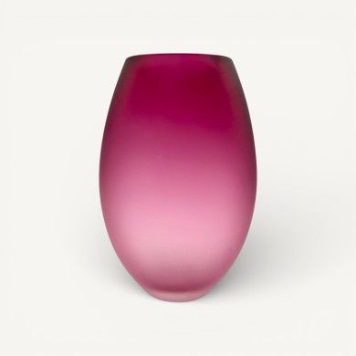 IVONNE | Jarrón Ovalado Satinado | Murano-Store