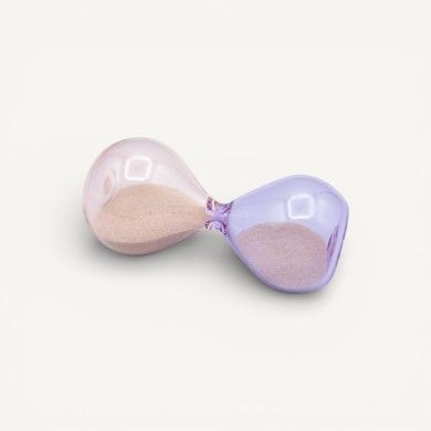 KAIROS | Clessidra in vetro soffiato rosa e ametista | Murano Store