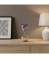 KAIROS | Pink and amethyst blown glass hourglass | Murano Store